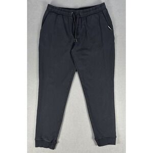 Bear Bottom Joggers Pants XL Black Tapered Semi Faded Lounge Outdoor Minimalist